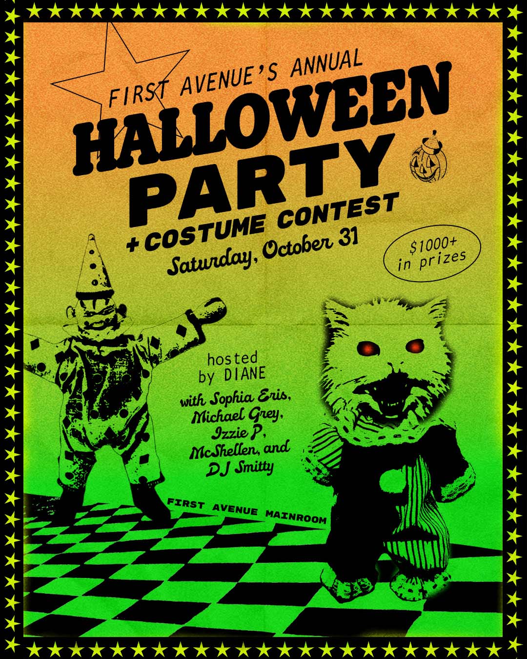 First Avenue's Annual Halloween Party & Costume Contest flyer — First Avenue (first-avenue.com)