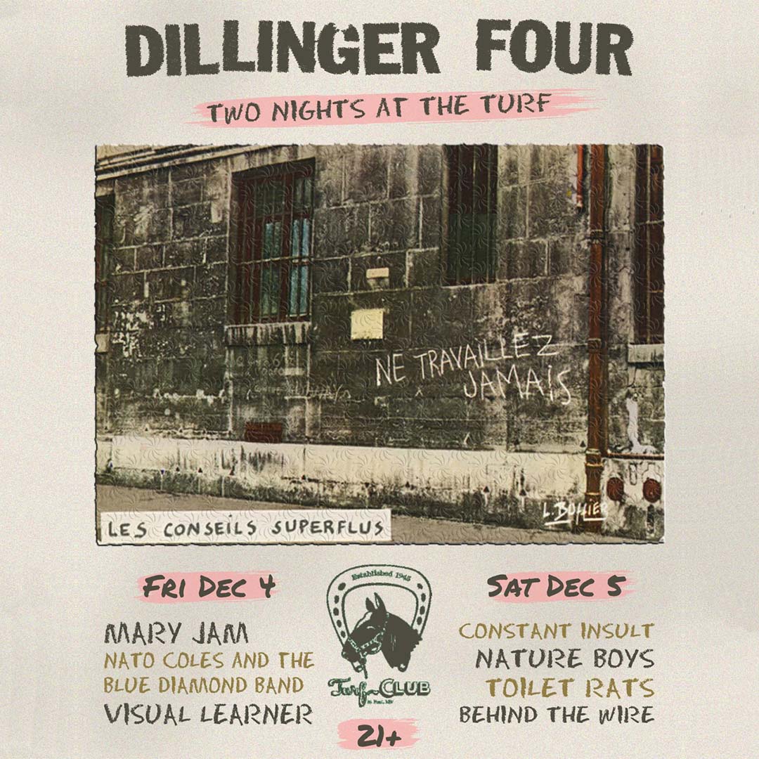 Dillinger Four at the Turf Club, Dec. 5, 2026, event art